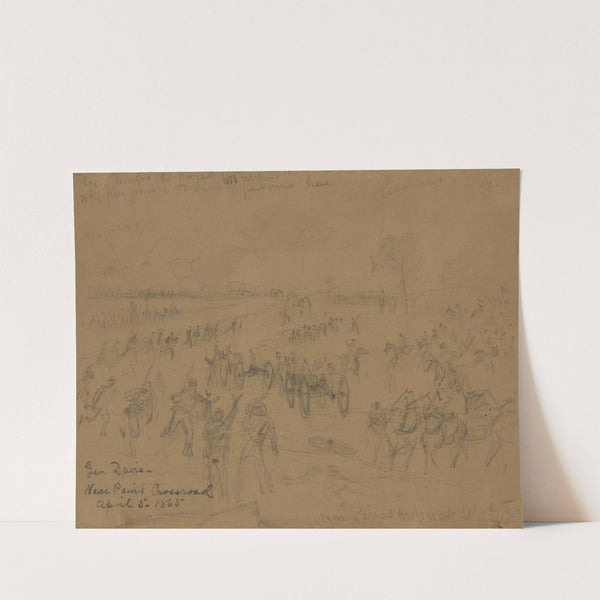 Gen. Davis-Near Paines Crossroad April 5, 1865 by Alfred Rudolph Waud