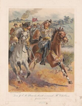 Gen. J.E.B. Stuart’s raid around McClellan, June 1862