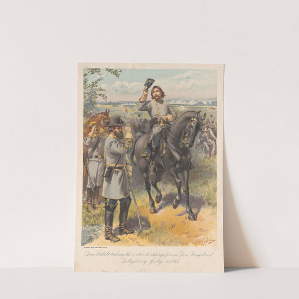 Gen. Pickett taking the order to charge from Gen. Longstreet, Gettysburg, July 3, 1864 by Henry Alexander Ogden