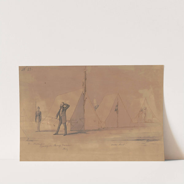 General August Willich's headquarters, Camp Nevin, Kentucky by Adolph Metzner