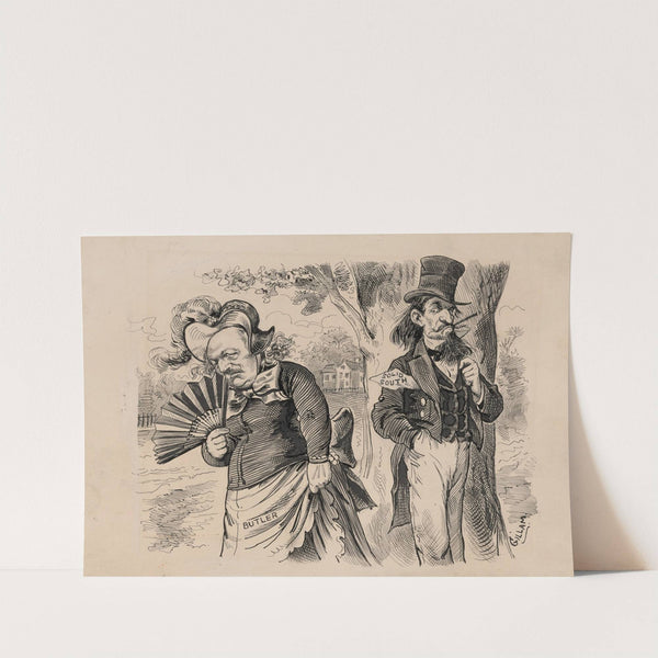 General Benjamen Butler flirting with the Southern vote, in spite of the fact that he was cordially hated in the South (1883) by Bernard Gillam