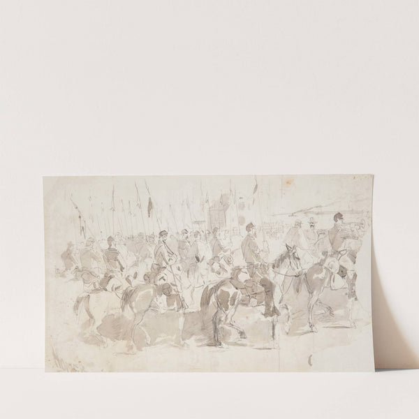 General McClellan’s Sixth Cavalry Regiment, Embarking at Alexandria for Old Point Comfort (1862) by Winslow Homer