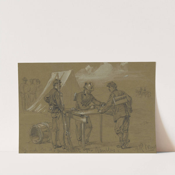 General Patricks punishment for gamblers by Alfred Rudolph Waud