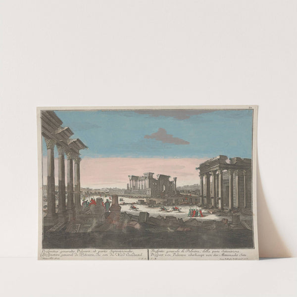 General Perspective of Palmira, as seen from the North-West (1750) by Georg Balthasar Probst