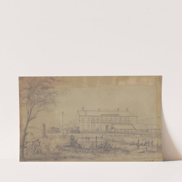 General Pierre Gustave Toutant Beauregard’s headquarters, Corinth, Mississippi, May 31, 1862 (1862) by Adolph Metzner