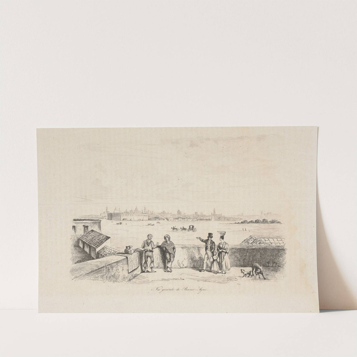 General view of Buenos Aires (1836) by Louis Léopold Boilly