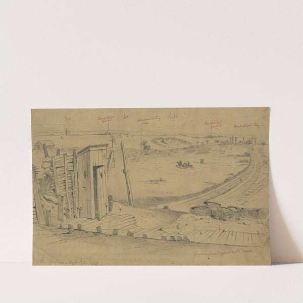 General view of the fortifications of Manassas Junction by Edwin Forbes