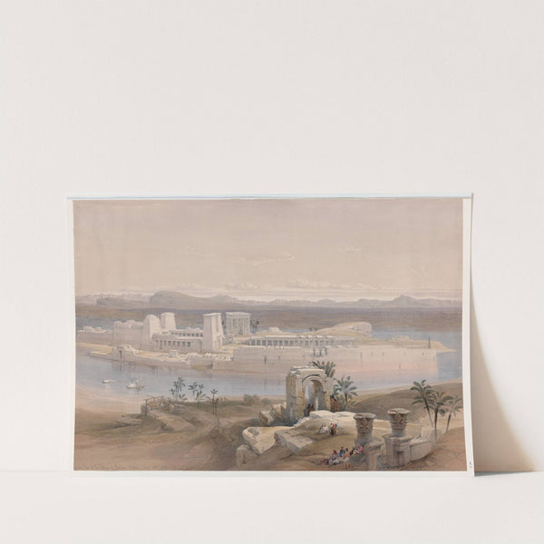 General view of the Island of Philæ, Nubia. Nov. 18th, 1838. (1846-1849) by David Roberts