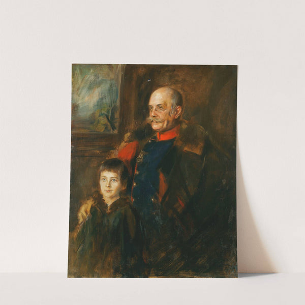 General von Hartmann und Sohn Hermann (Ca. 1870) by Franz von Lenbach