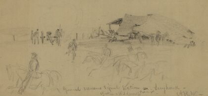 General Warrens Signal Station–near Lacy house–Battle of Wilderness