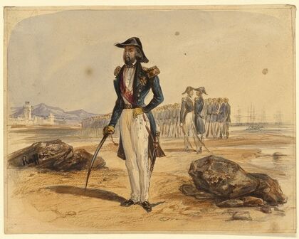 General with Troops in Background