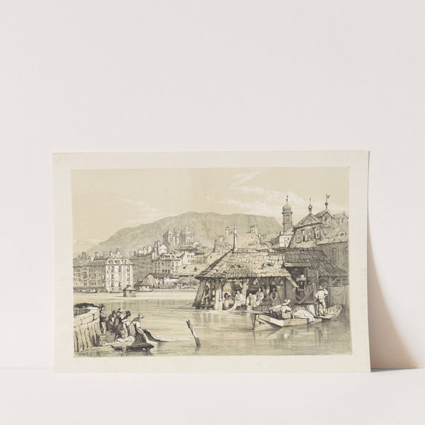 Geneva from the Rhone by Samuel Prout