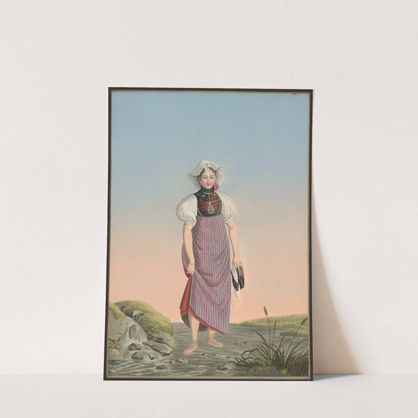 Genevieve Glutz, De Hirsbrunnen au Canton de Soleure, Fille unique d’un riche campagnard (1825-1830) by Jean Emmanuel Locher