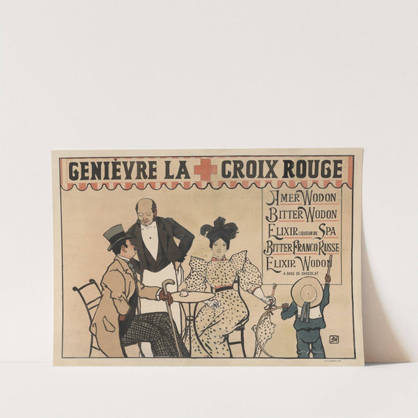 Genièvre La Croix Rouge. Amer Wodon, Bitter Wodon (1895) by Armand Rassenfosse