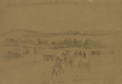 Genl. Cases approach to the Ostenugua. May 15, 1864. Right or West Bank at Lays Ferry
