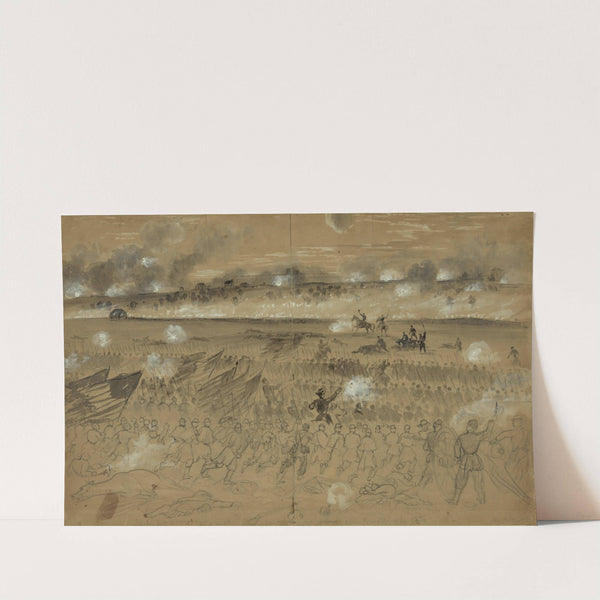 Genl. Humphreys charging at the head of his division after sunset of the 13th Dec by Alfred Rudolph Waud