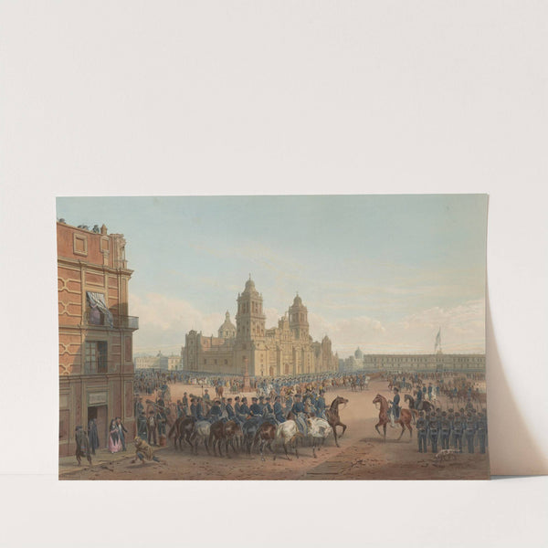 Genl. Scott's entrance into Mexico, Plate 45 by Carl Nebel