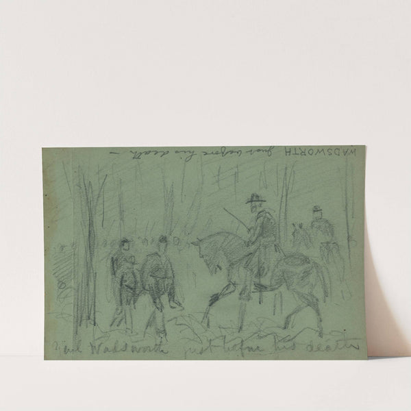 Genl. Wadsworth just before his death by Alfred Rudolph Waud