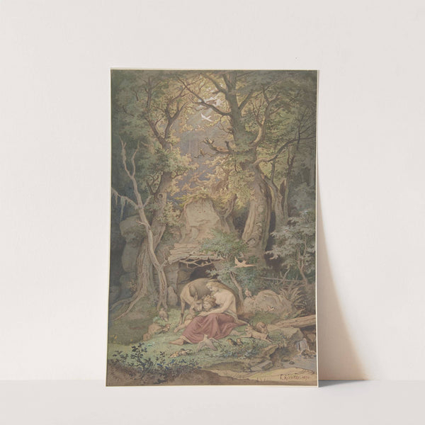 Genoveva by Adrian Ludwig Richter