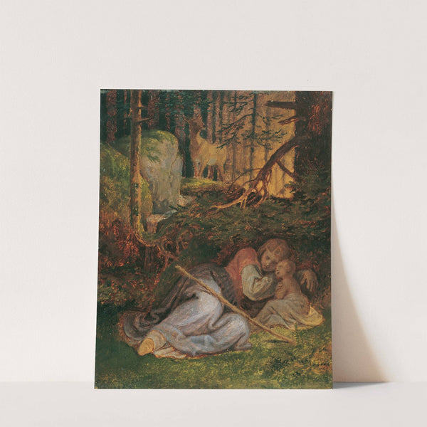 Genoveva's Rest In The Forest by Joseph von Führich