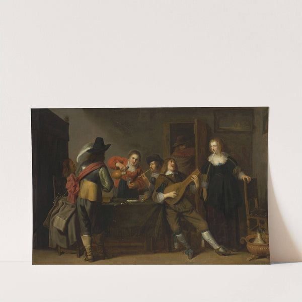 Genre scene – in a tavern by Christoffel Jacobsz. van der Laemen