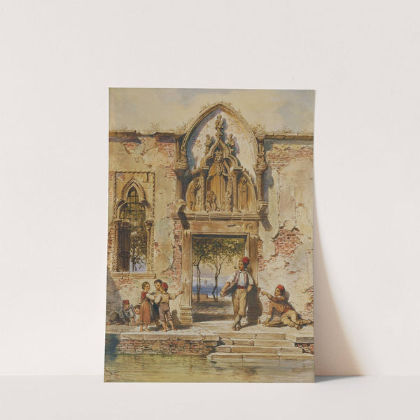 Genreszene in Venedig by Heinrich Stohl