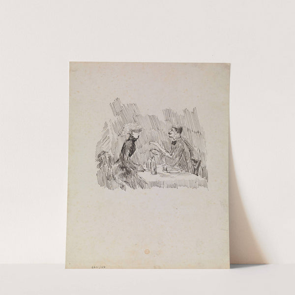 Gentleman and Lady at the Table by James Ensor