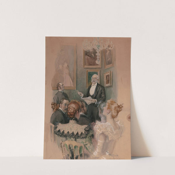 Gentleman Giving A Speech by Thure de Thulstrup