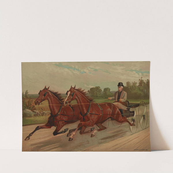 Gentleman in carriage facing left (1883) by Scott Leighton