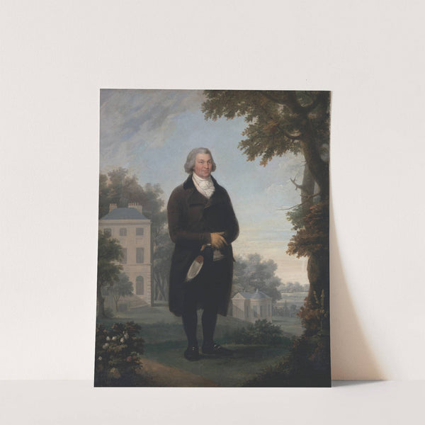 Gentleman in the Grounds of his House by Samuel de Wilde