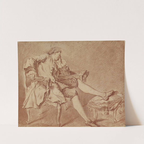 Gentleman Lounging in a Chair by Charles-André van Loo