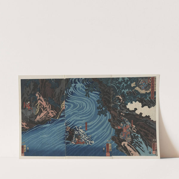 Gentoku uma o odorashite tankei o koeru zu (1853) by Utagawa Kuniyoshi