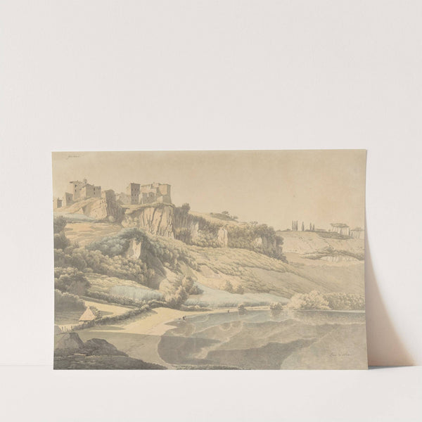 Genzano and Lake Nemi (early 19th century) by Josephus Augustus Knip