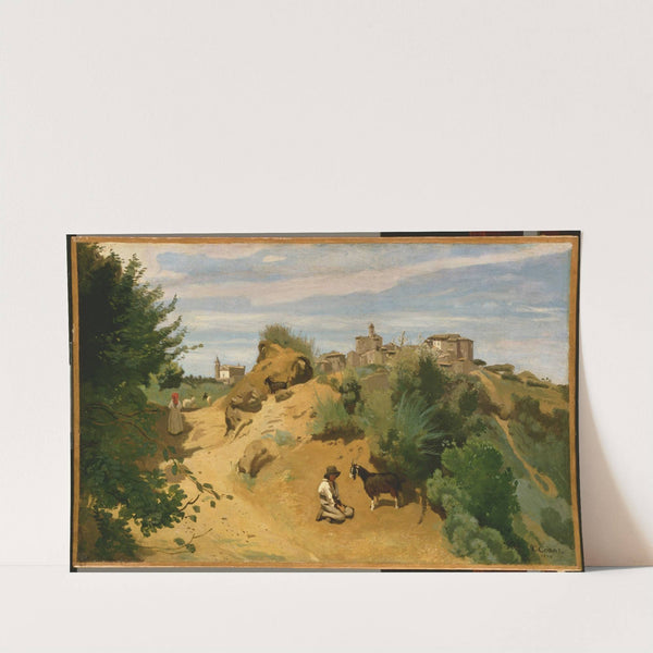Genzano by Jean-Baptiste-Camille Corot