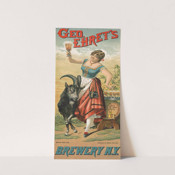 Geo. Ehret's brewery, Munich beer girl by Henry Jerome Schile