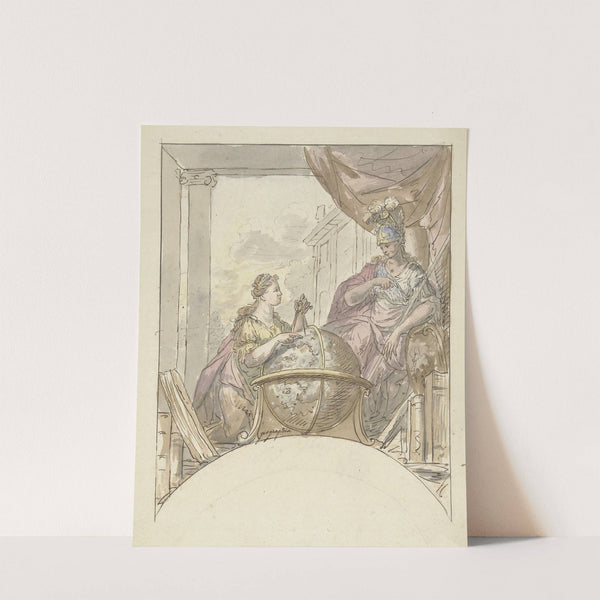 Geographie en Minerva by Elias van Nijmegen