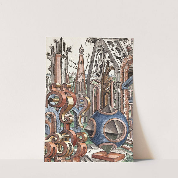 Geometria et Perspectiva Pl 08 (1567) by Lorenz Stöer