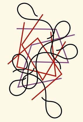Geometric and wavy lines
