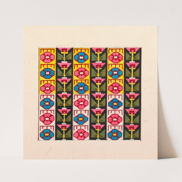 Geometric design for printed textile II (1800–1818)