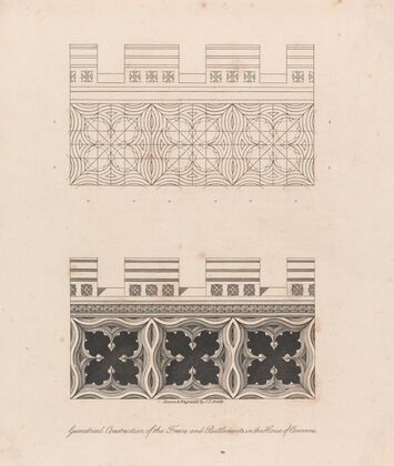 Geometrical Construction of the Freeze and Battlements in the House of Commons