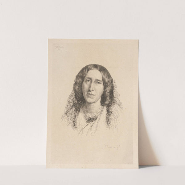 George Eliot (1842-1843) by Paul Adolphe Rajon