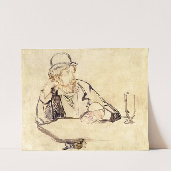 George Moore (1852–1933) at the Café (1878) by Édouard Manet