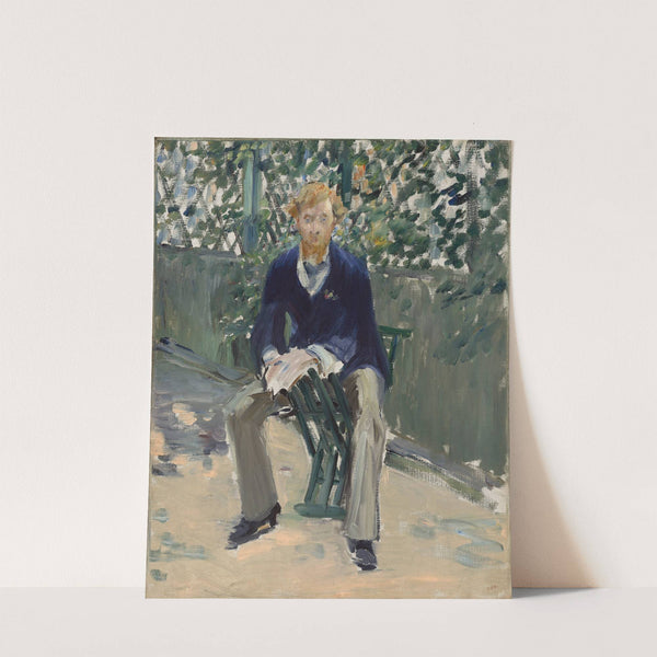 George Moore in the Artist’s Garden (c. 1879) by Édouard Manet