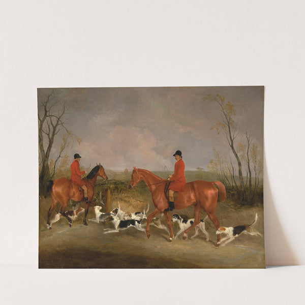 George Mountford, Huntsman to the Quorn, and W. Derry, Whipper-In, at John O’Gaunt’s Gorse, near Melton Mowbray (1836) by Richard Barrett Davis