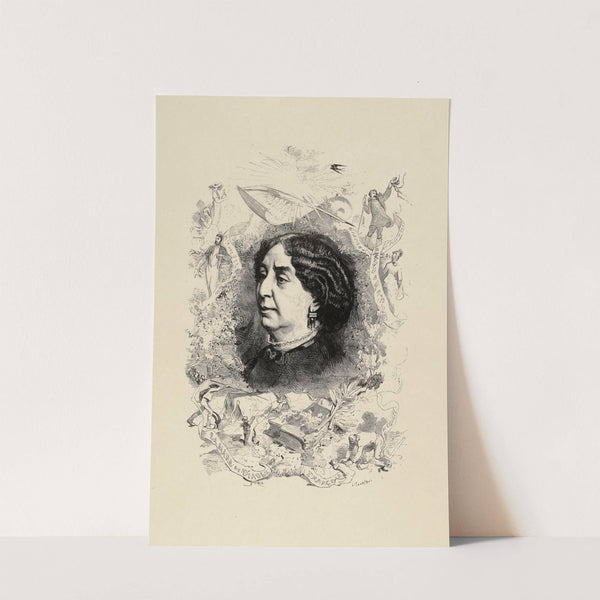 George Sand (d’après Bocourt) (1876) by Edmond Morin