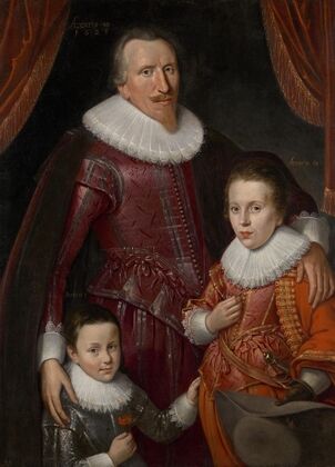 George Seton, 8th Lord Seton and 3rd Earl of Winton, 1584 – 1650. Royalist (With his sons) (1625)