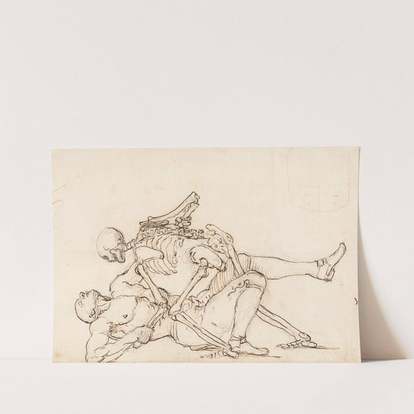 George Taylor's Epitaph: Death Giving George Taylor a Cross Buttock by William Hogarth