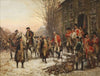 George Washington (1732-1799) in front of Nassau Hall