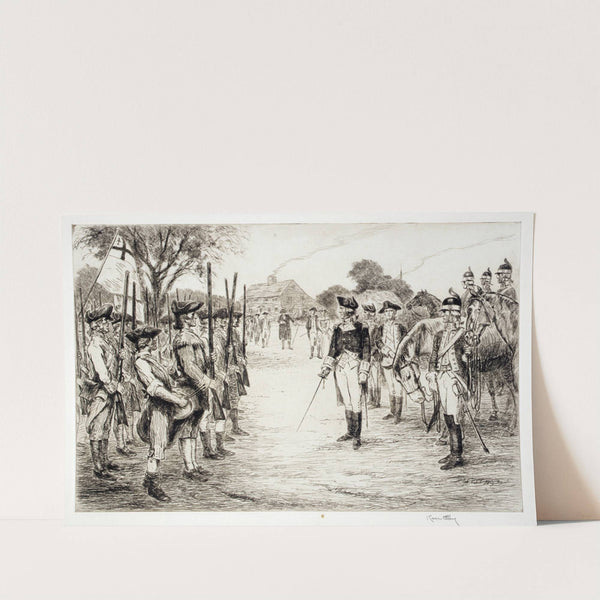 George Washington and His Troops by Kerr Eby