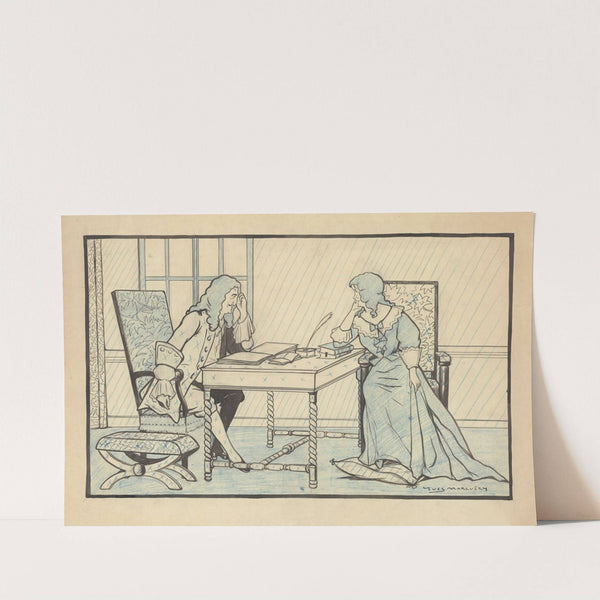 Georges Grand et Marie Leconte dans ‘Le ménage de Molière’ de Maurice Donnay (1912) by Yves Marevéry